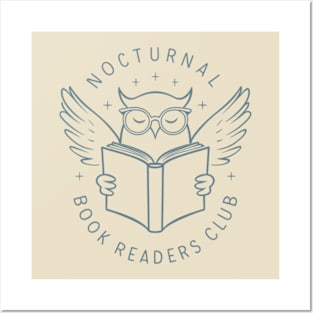 Nocturnal Book Readers Club Posters and Art